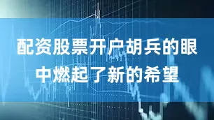 配资股票开户胡兵的眼中燃起了新的希望